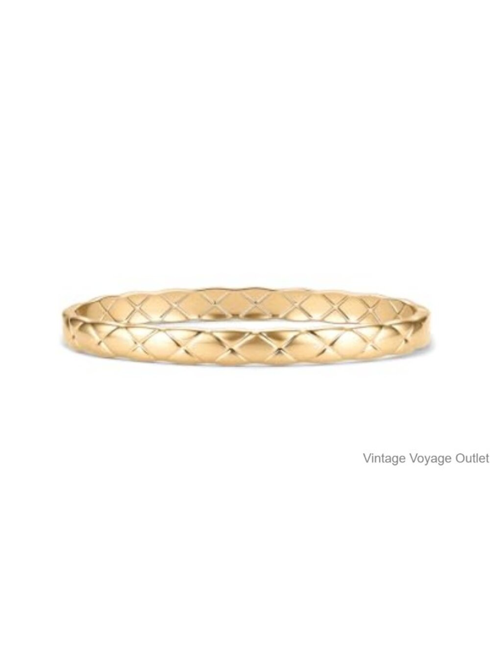 14K Gold Plated Hinged Bangle Bracelet Waterproof Stackable Everyday